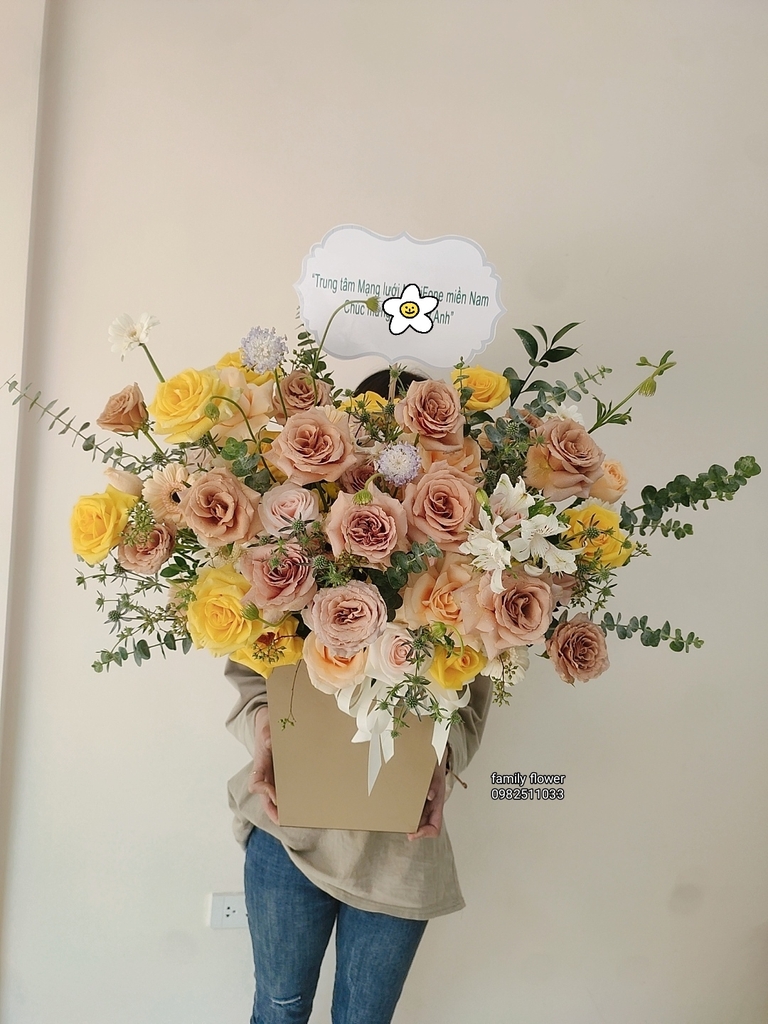Túi hoa chúc mừng sinh nhật chồng yêu Hoa sinh nhật đẹp ở HÀ NỘI