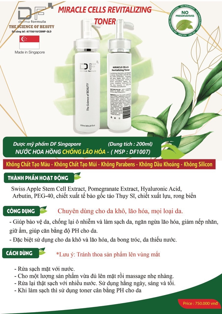NƯỚC HOA CHỐNG LÃO HÓA