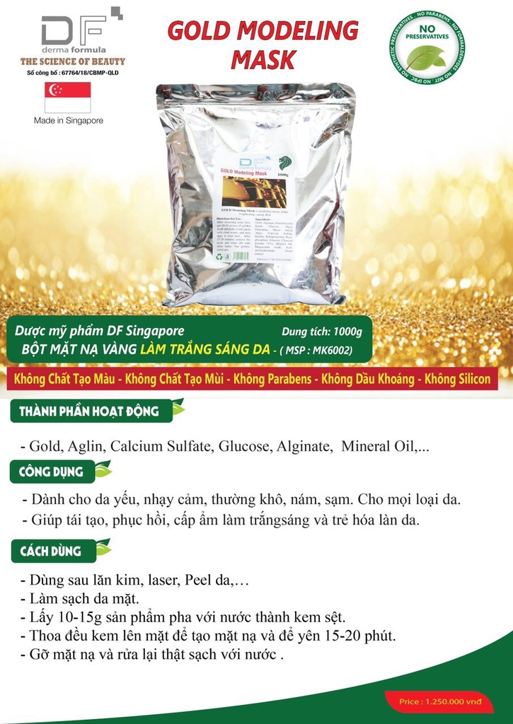 BỘ MẶT NẠ VÀNG LÀM TRẮNG SÁNG DA