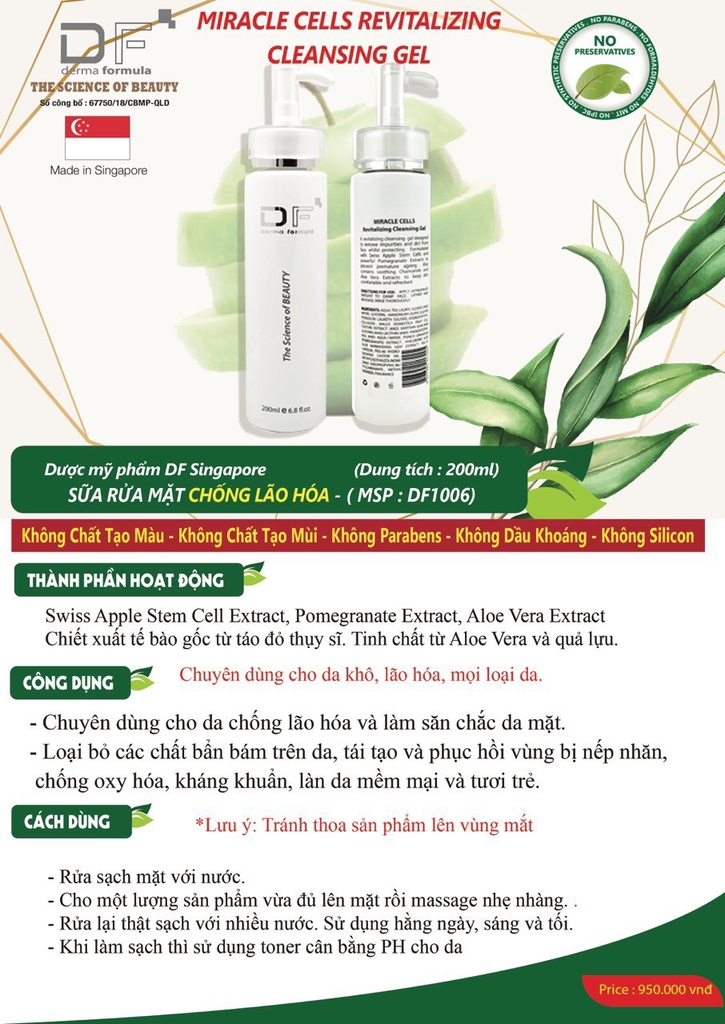 SỮA RỬA MẶT CHỐNG LÃO HÓA