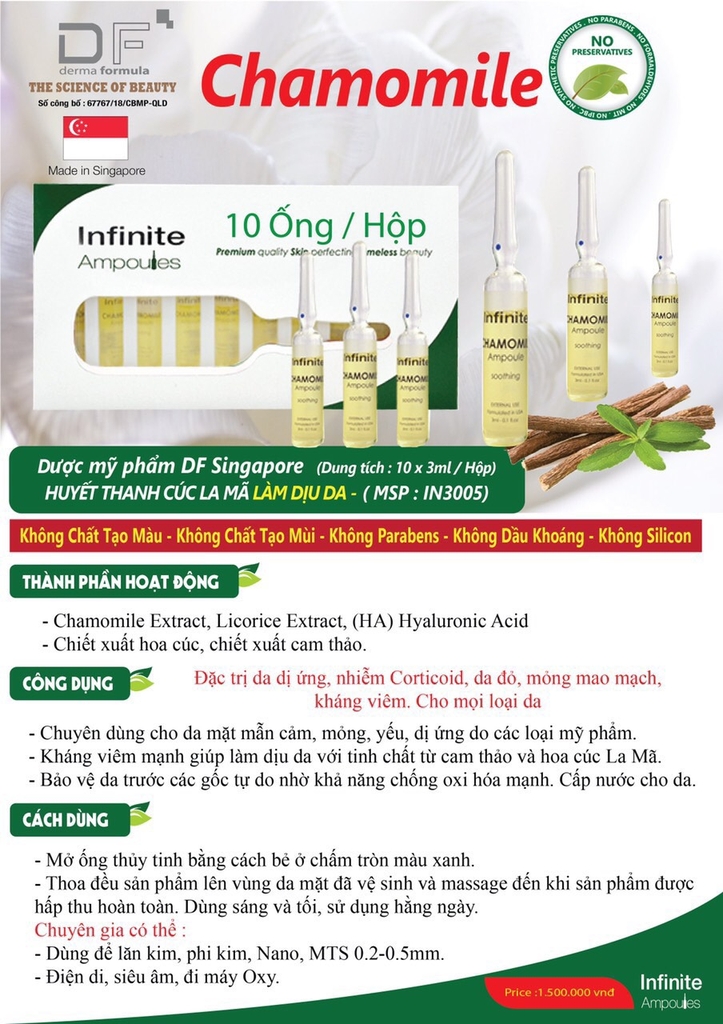 HUYẾT THANH CÚC LA MÃ LÀM DỊU DA