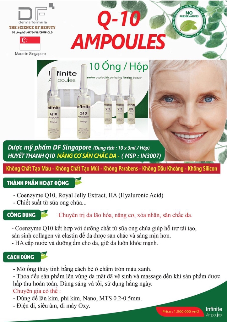 HUYẾT THANH Q10 NÂNG CƠ CHĂM SÓC DA