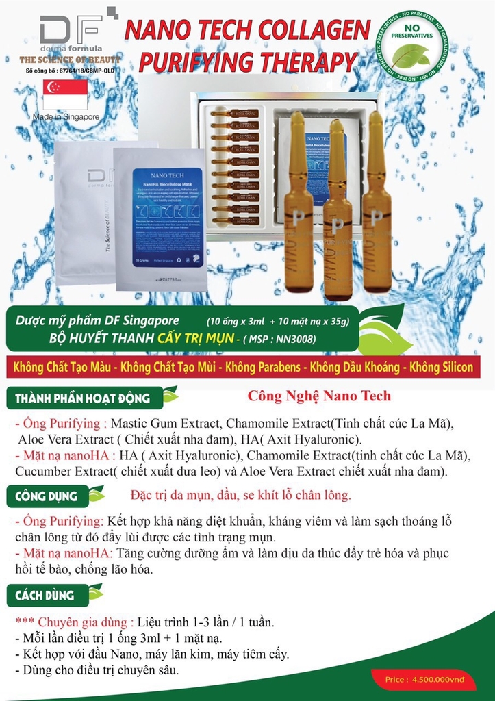 BỘ HUYẾT THANH CÂY TRỊ MỤN