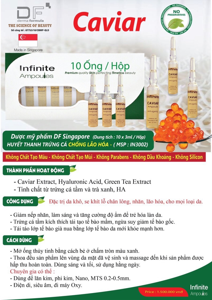 HUYẾT THANH TRỨNG CÁ CHỐNG LÃO HÓA