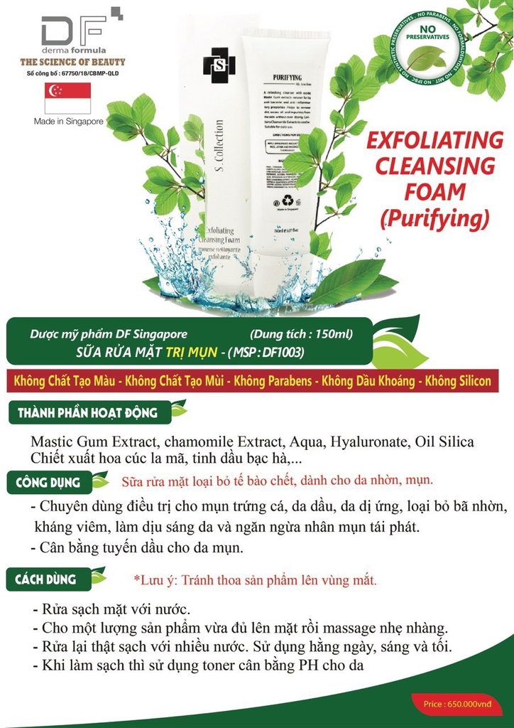 SỮA RỬA MẶT TRỊ MỤN