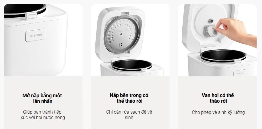 Nồi Cơm Điện Xiaomi Multifunctional Rice Cooker 1.5L – Nhỏ Gọn, Đa Năng, Nấu Cơm Ngon