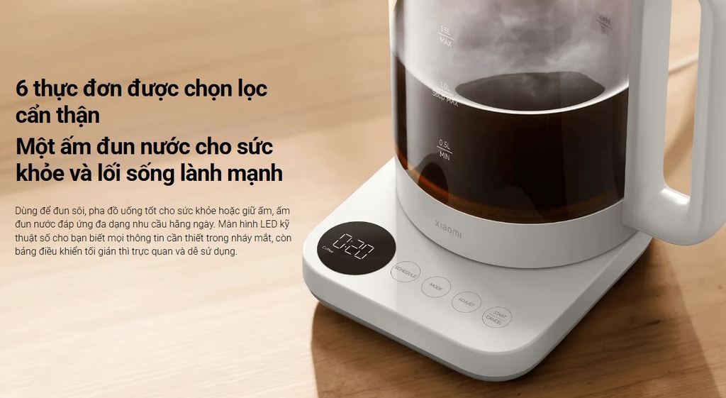 Ấm đun nước đa chức năng Xiaomi Multifunctional Kettle 1,5L