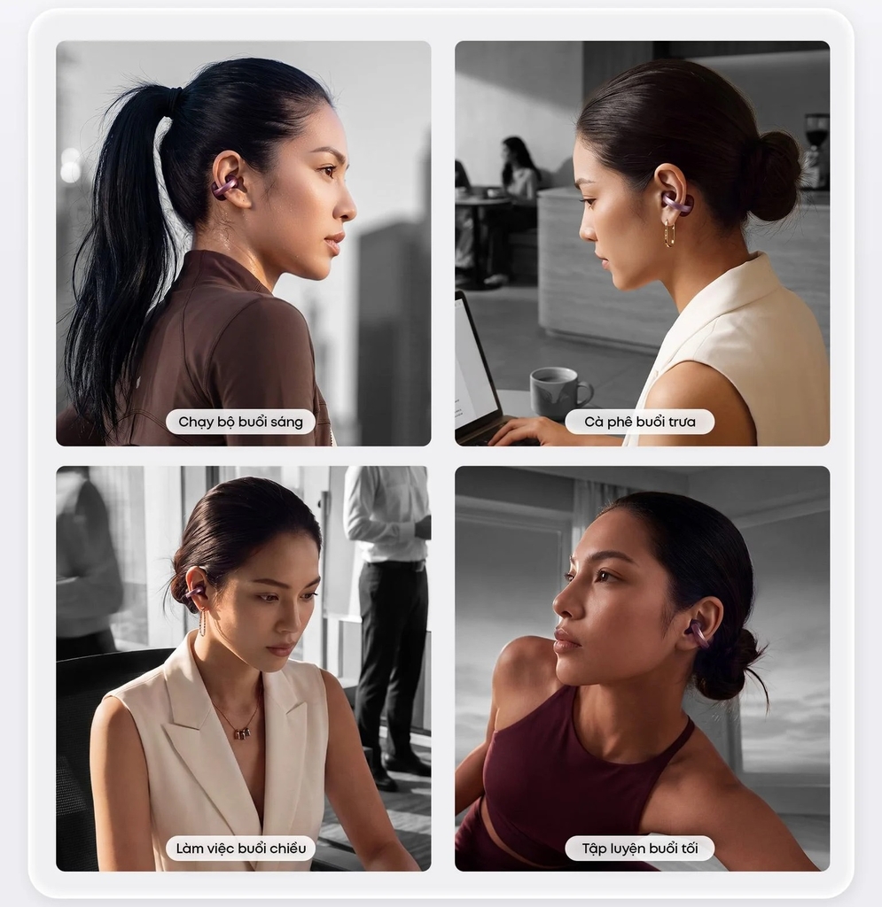 Tai Nghe Bluetooth Soundcore AeroClip 2 D1105 – Kẹp Tai Open-Ear, Hi-Res LDAC, Pin 32 Giờ