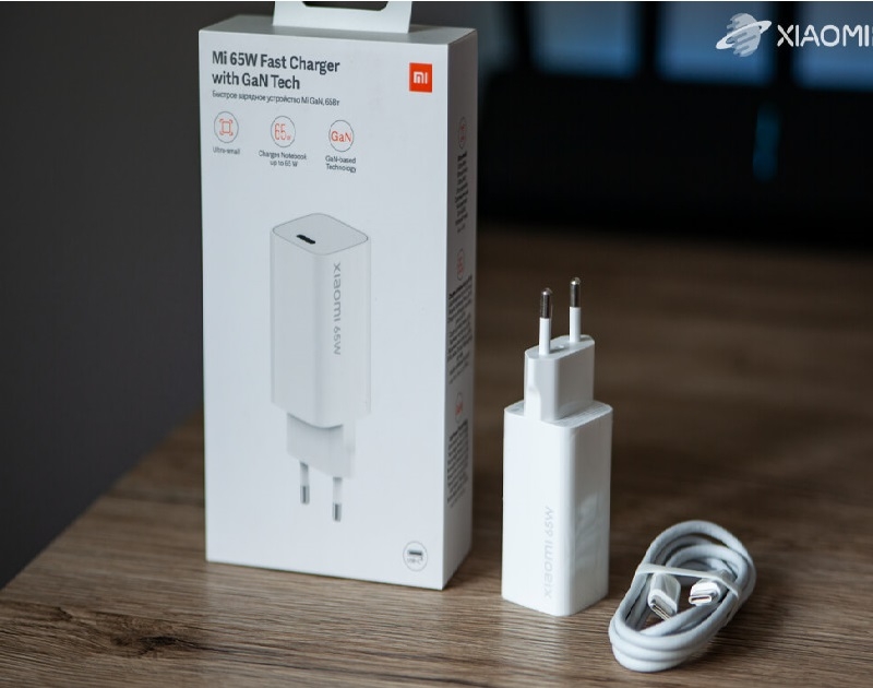 Bộ sạc nhanh Xiaomi GAN 65W kèm cáp Type-C to Type-C