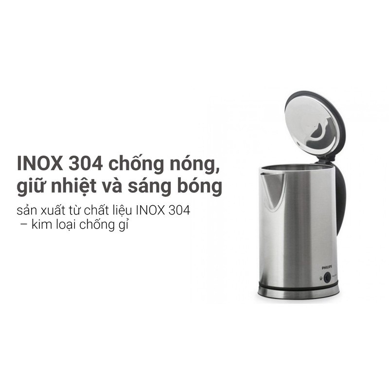 Bình đun siêu tốc Philips 1.7 lít HD9316