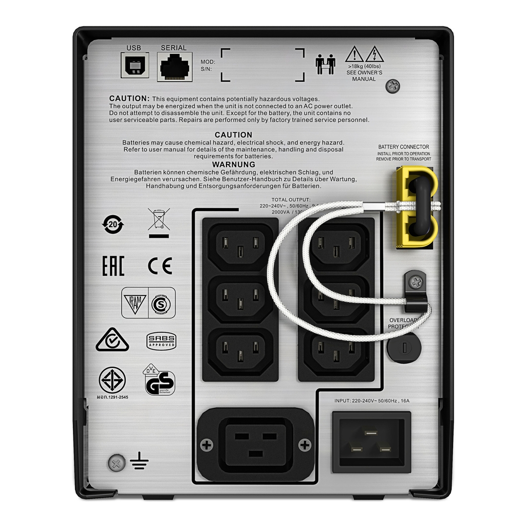 Bộ lưu điện APC Smart-UPS SMC2000I (2000VA/1300W)