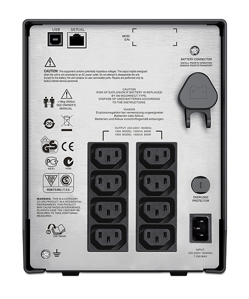 Bộ Lưu Điện UPS APC SMC1000I 1000VA (1KVA/600W)