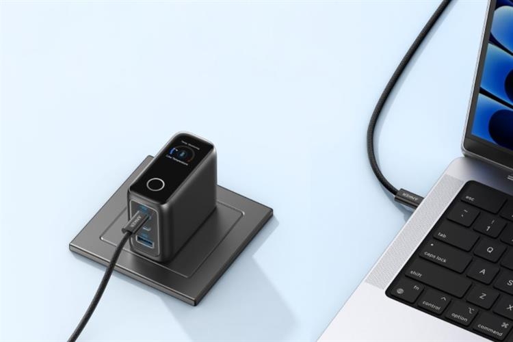 Adapter Sạc Nhanh Anker 2C1A 100W Màn Hình LED Kèm Cáp USB-C B121B