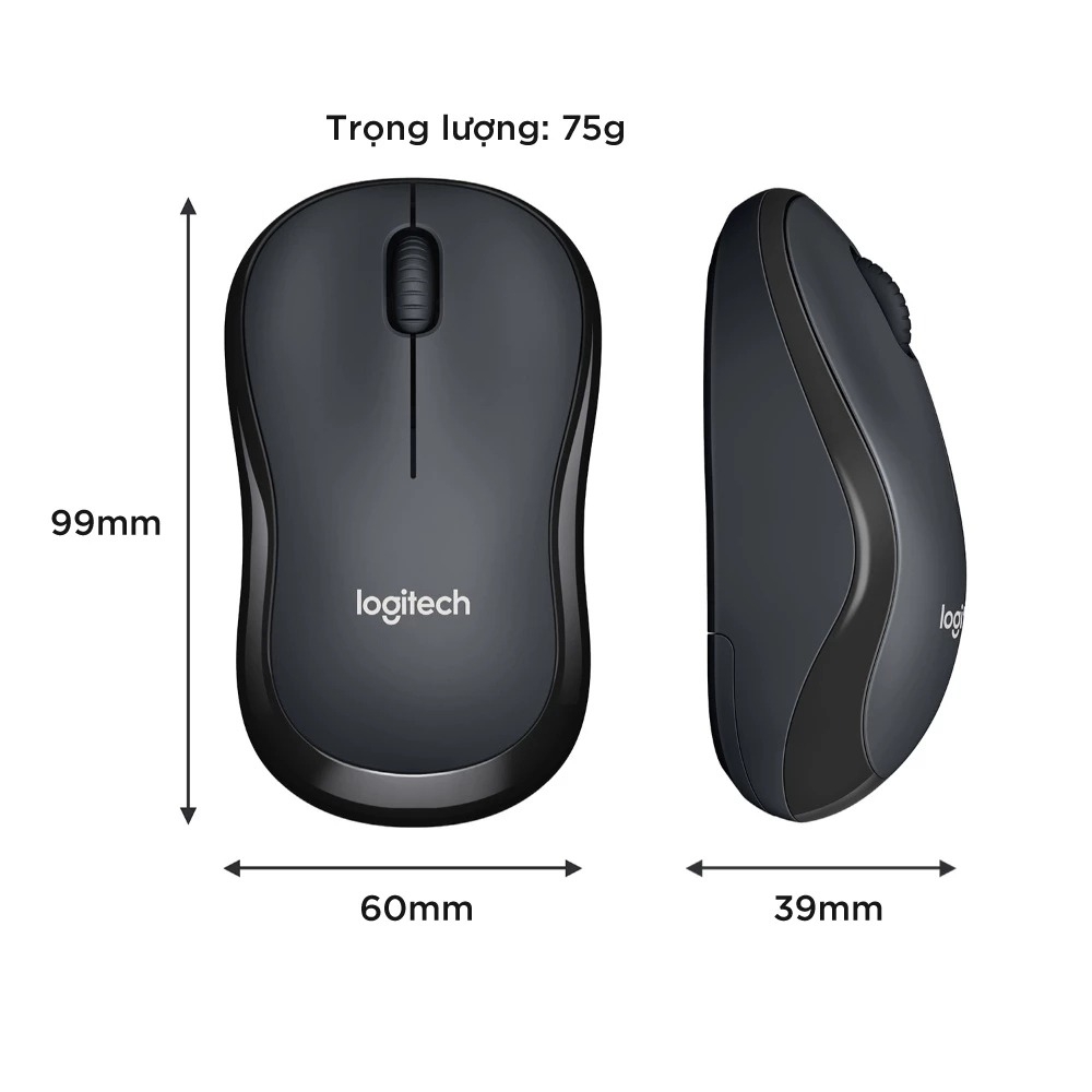 Chuột không dây Logitech Silent M220