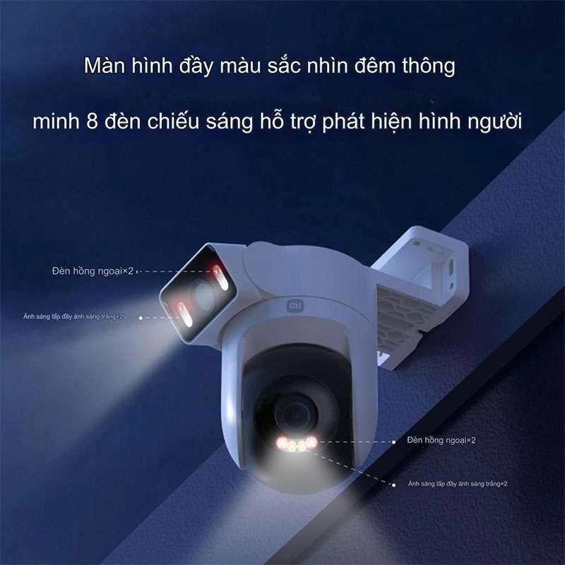 Camera Xiaomi ngoài trời CW500 Dual 360 độ 4MP
