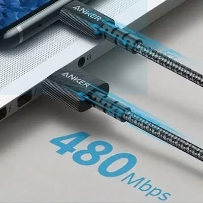 Cáp sạc nhanh Anker 322 Type C to Lightning 1.8M