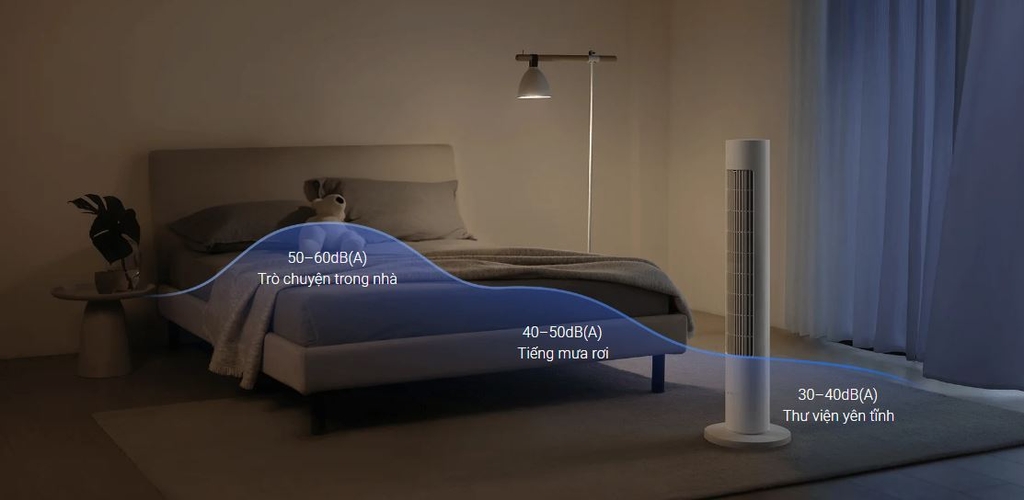 Quạt Tháp Thông Minh Xiaomi Smart Tower Fan 2 EU