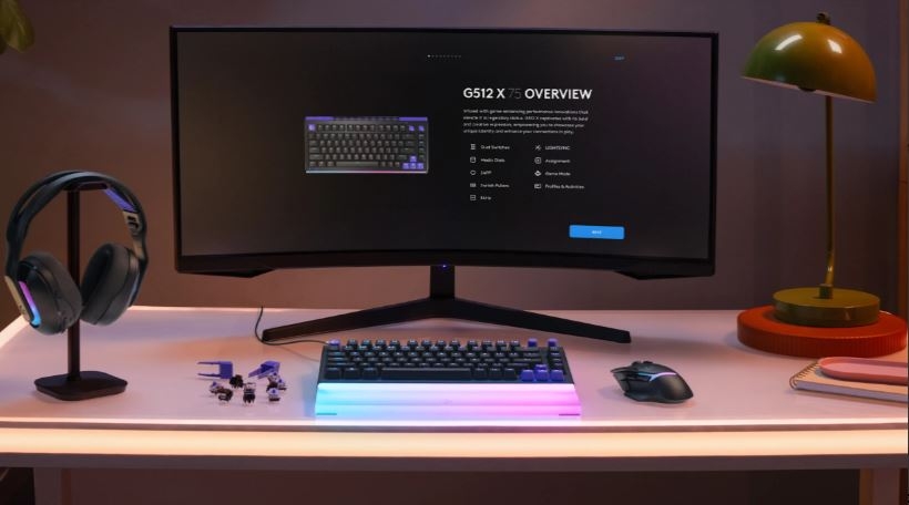Bàn Phím Cơ Gaming Logitech G512 X 75 Lightspeed TKL