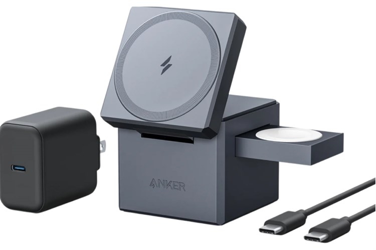 Đế sạc không dây MagSafe 3 in 1 15W Anker 737 Cube Y1811