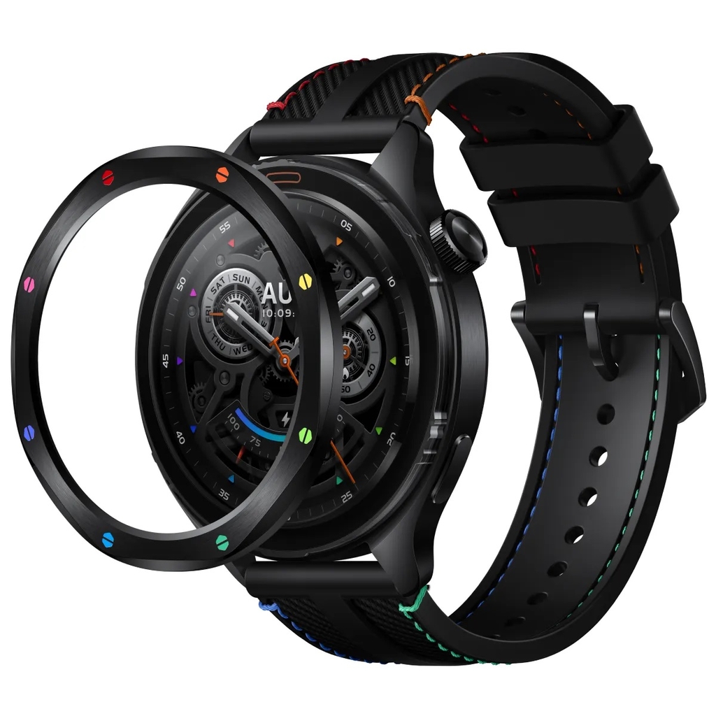 Đồng hồ thông minh Xiaomi Watch S4 47mm dây silicone Đen Cầu Vồng