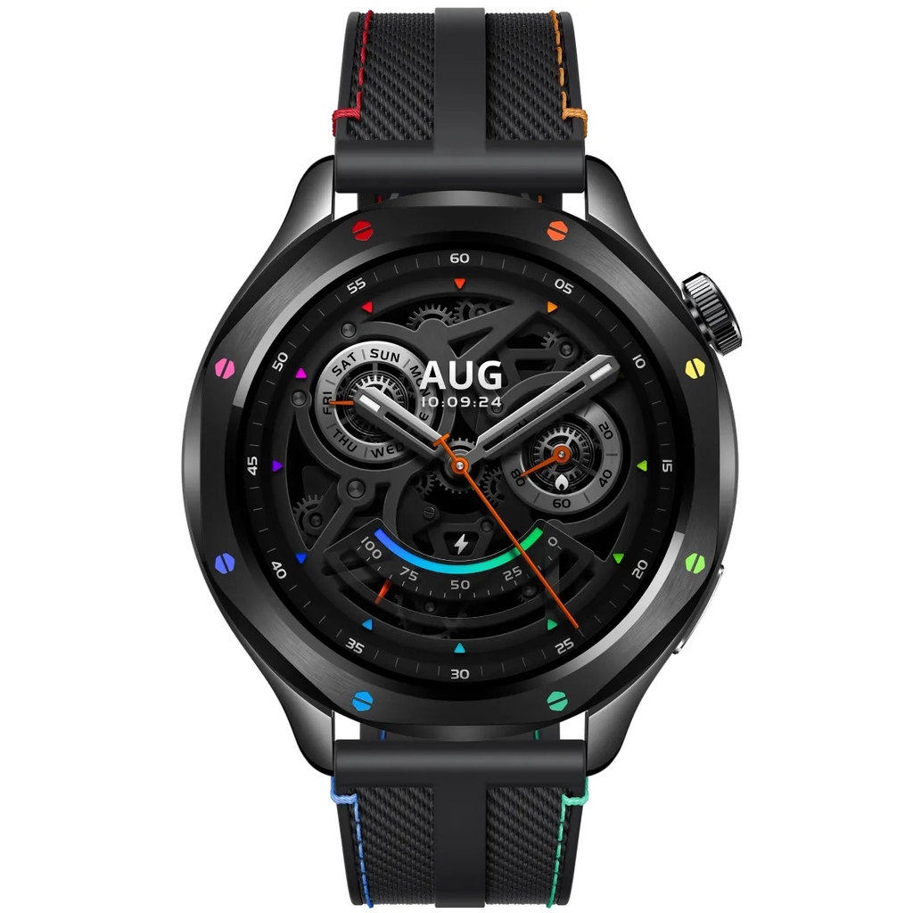 Đồng hồ thông minh Xiaomi Watch S4 47mm dây silicone Đen Cầu Vồng