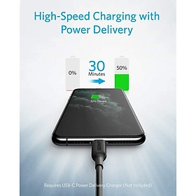 Dây Cáp Anker PowerLine III USB-C to Lightning, 0.9m - A8832
