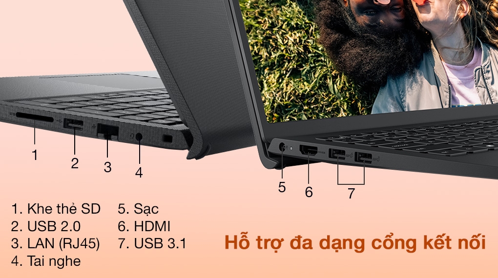 Laptop Dell Vostro 3510 i5 1135G7/8GB/512GB/ 7T2YC2 Đen