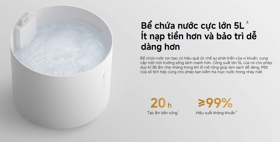 Máy tạo ẩm Xiaomi Smart Evaporative Humidifier Pro 5L