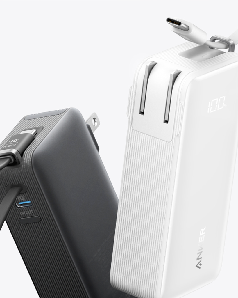 Pin sạc dự phòng Polymer 10000mAh kiêm Adapter Sạc Type-C PD 30W Anker A1637 (kèm cáp Type-C)