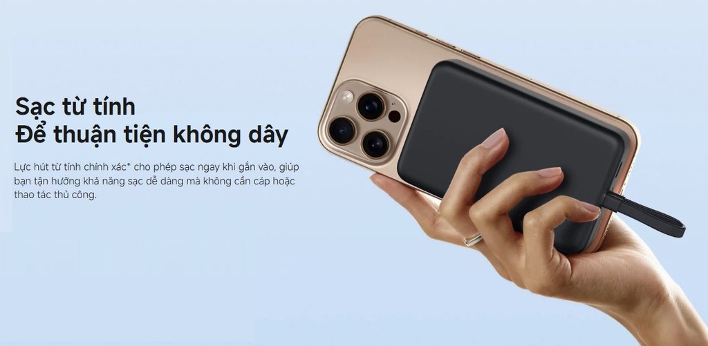 Pin dự phòng Xiaomi 33W Magnetic Power Bank 10000 mAh Kèm cáp sạc Type C