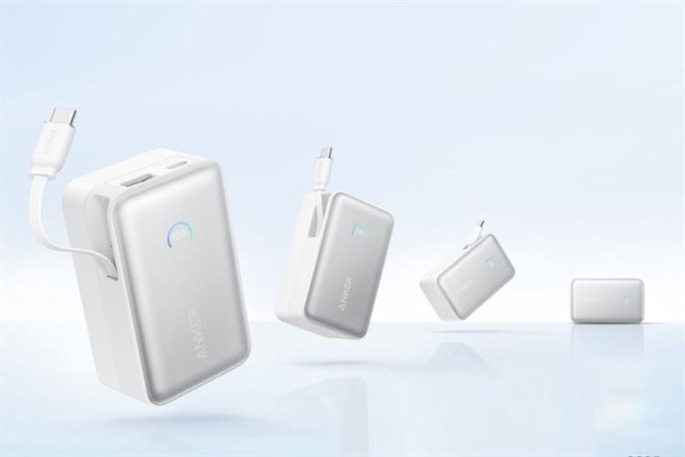 Pin sạc dự phòng Anker A1638 10000mAh PD QC 3.0 45W kèm cáp Type C