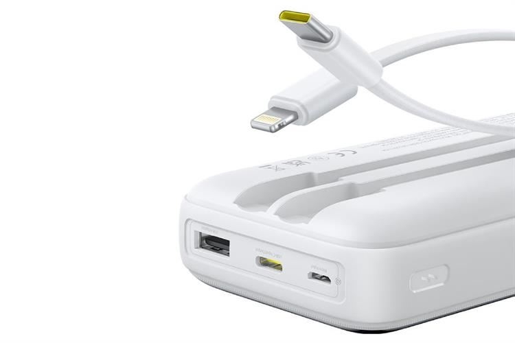 Pin Sạc Dự Phòng Baseus Lipow Dual-Cable 20000mAh 22.5W (Digital Display, With USB to C 3A 0.2m)