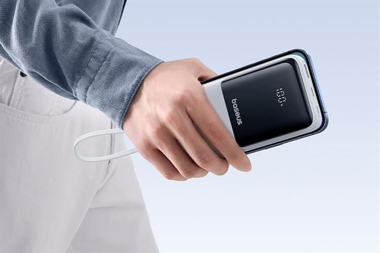 Pin Sạc Dự Phòng Baseus Lipow Dual-Cable 20000mAh 22.5W (Digital Display, With USB to C 3A 0.2m)