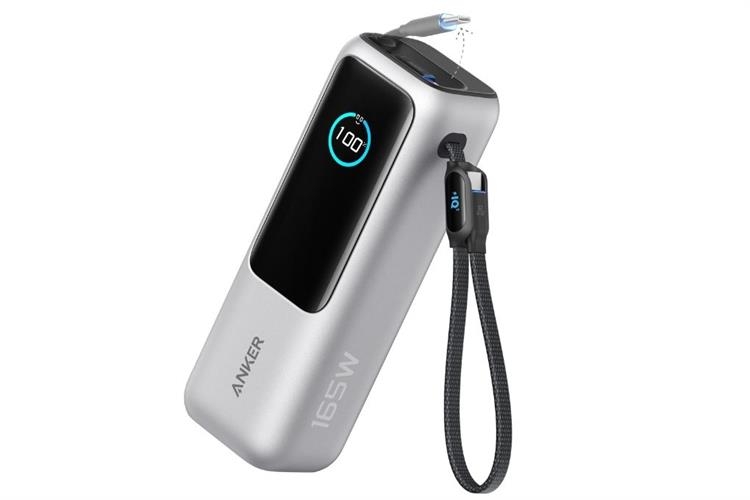 Pin Dự Phòng Anker 25.000mAh 165W Tích Hợp Cáp Rút Gọn A1695