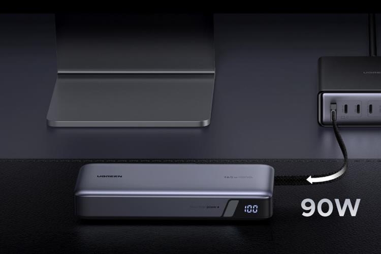 Pin sạc dự phòng UGREEN PB552 – 25000mAh | PD & QC 3.0 | 165W | Cáp Type-C