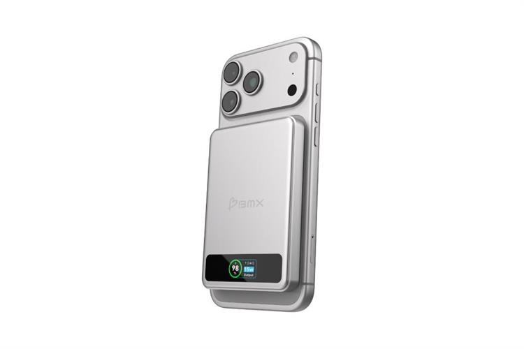 Pin dự phòng thể rắn BMX SolidSafe 5000mAh Qi2 MagSafe Type C PD 20W