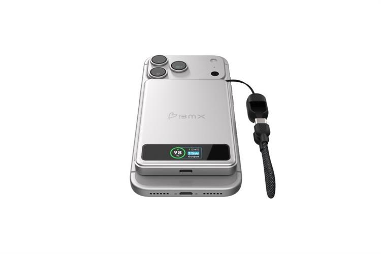 Pin dự phòng thể rắn BMX SolidSafe 5000mAh Qi2 MagSafe Type C PD 20W