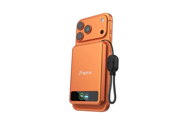 Pin dự phòng thể rắn BMX SolidSafe 5000mAh Qi2 MagSafe Type C PD 20W