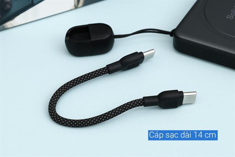 Pin dự phòng thể rắn BMX SolidSafe 5000mAh Qi2 MagSafe Type C PD 20W