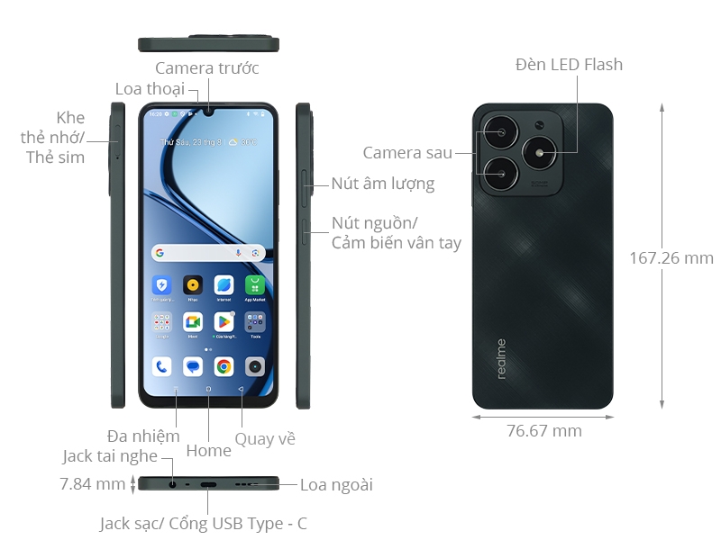 Điện thoại realme C61 6GB/128GB