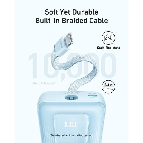 Sạc dự phòng Anker Zolo A1689 1A1C 30W 20000mah tích hợp cáp Type-C