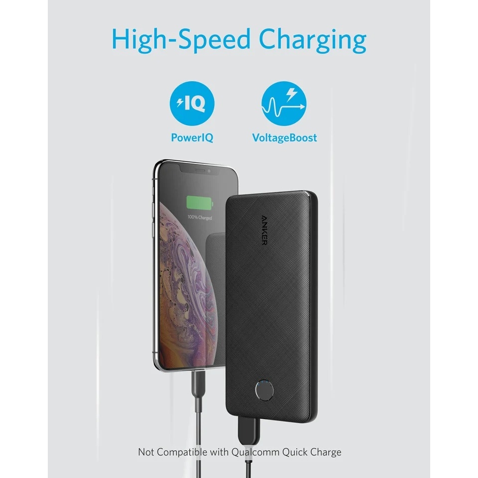 Pin sạc dự phòng 10.000 mAh Type C 12W Anker PowerCore Slim A1229