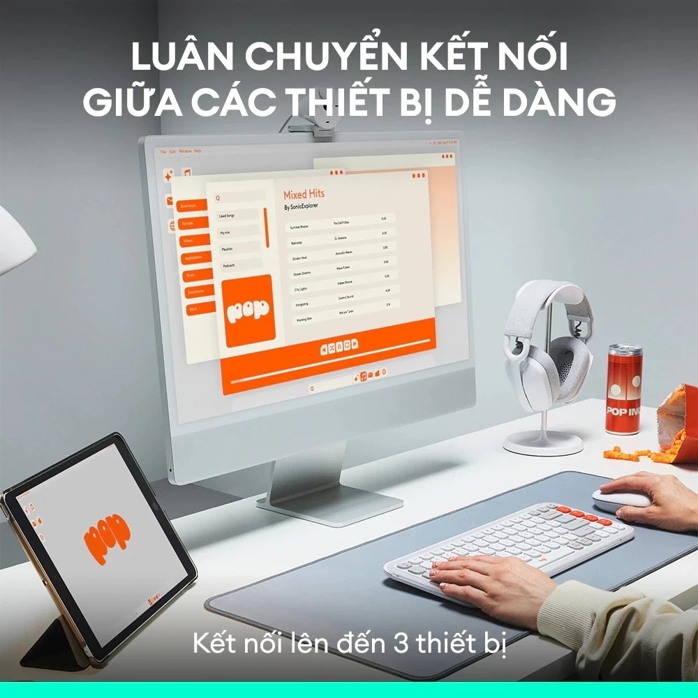 Bàn phím không dây Logitech POP Icon Keys