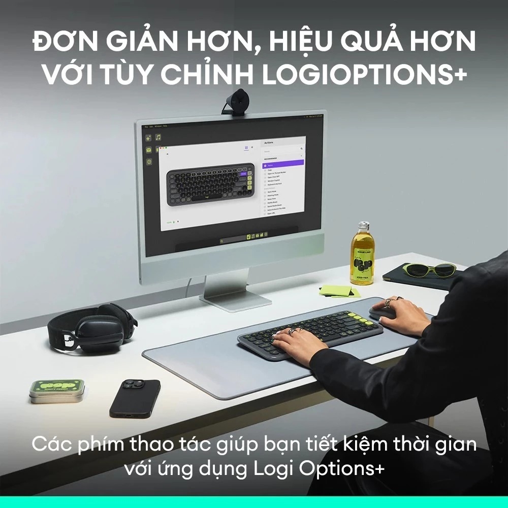 Bàn phím không dây Logitech POP Icon Keys