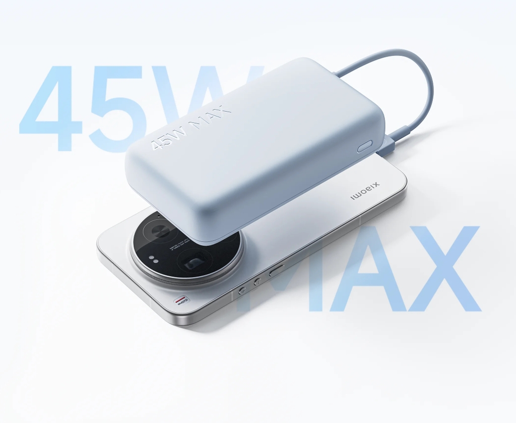 Pin sạc dự phòng Xiaomi Power Bank 20000mAh 45W tích hợp cáp USB-C