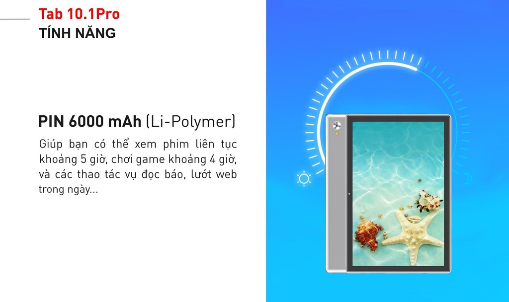 Máy tính bảng Masstel Tab 10.1 PRO 4Gb/64Gb - Hàng chính hãng