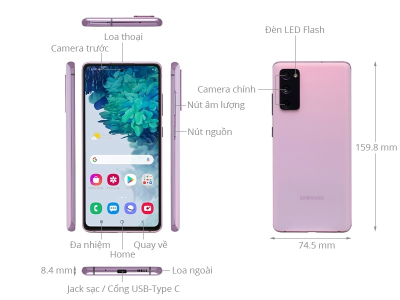 Điện thoại di động Samsung Galaxy S20 FE - Hàng chính hãng