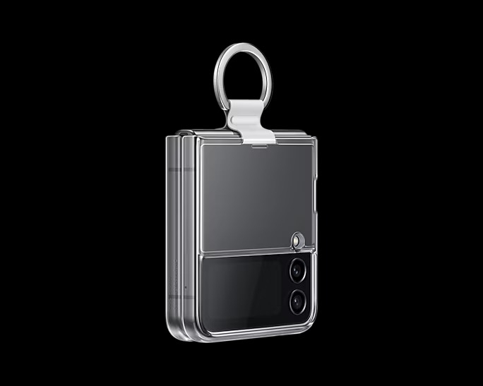 Ốp lưng trong suốt Clear Cover With Ring cho Galaxy Z Flip 4