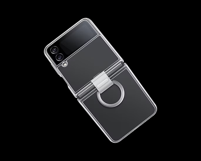 Ốp lưng trong suốt Clear Cover With Ring cho Galaxy Z Flip 4