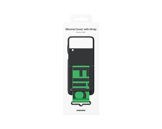 Ốp lưng Silicone Cover with Strap cho Galaxy Z Flip 4